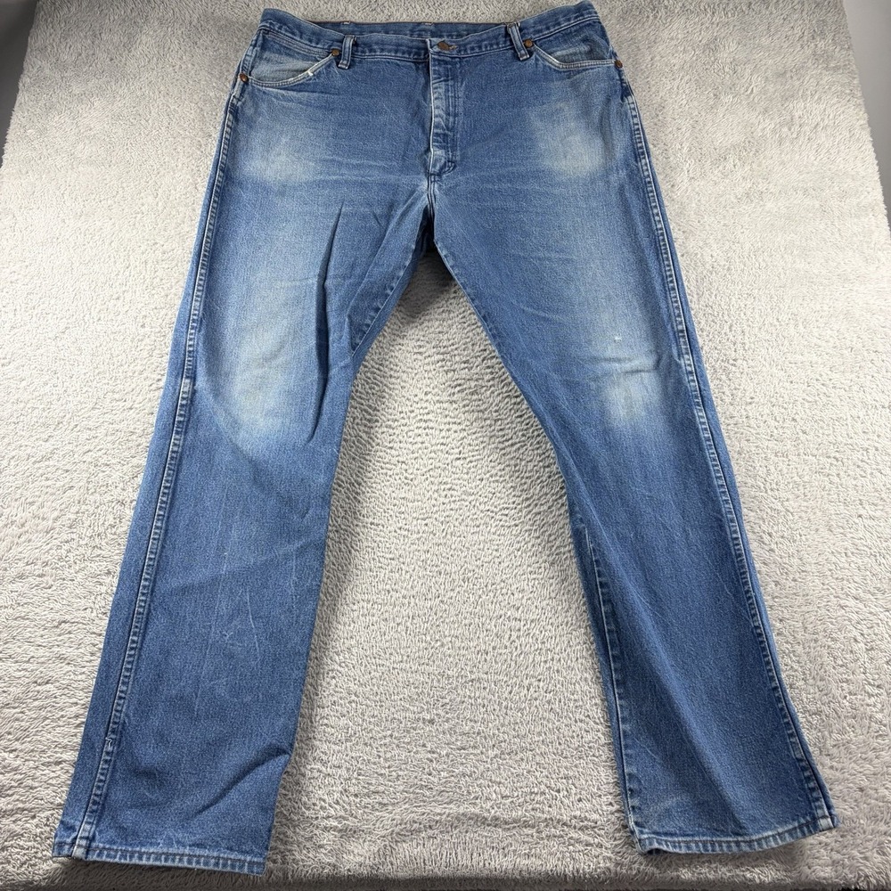 Vintage 90s Wrangler 13MWZ‎ Cowboy Cut Jeans High Rise Blue Mens 42x34 (38x32)